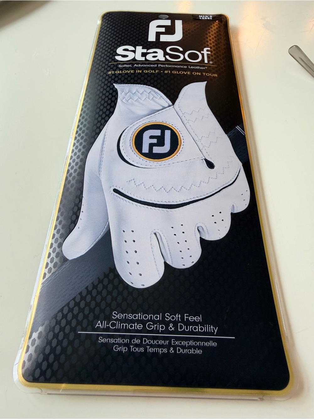 FootJoy StaSof White Golf Glove size Large